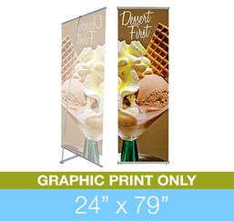 L-Stand 24" x 79" Graphic Print Only