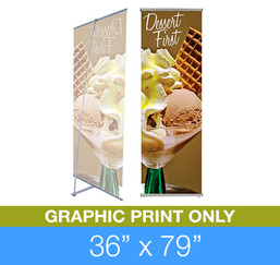 L-Stand 36" x 79" Graphic Print Only