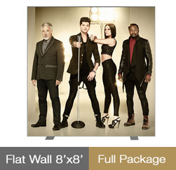 Flat Media Wall - 8'x8' - Full Package