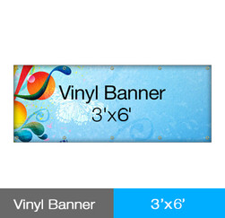 Vinyl Banner 3' x 6' Single Sided
