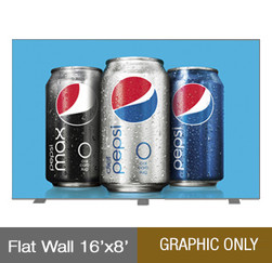 Flat Media Wall - 16'x8' - Graphic ONLY