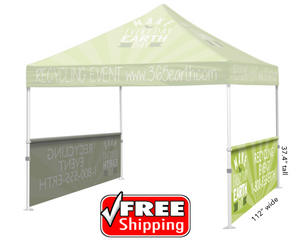 10' Single Sided Half Side Walls (No Canopy) 1 Pair FREE SHIPPING