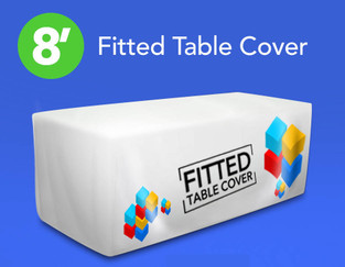 8' Fitted Table Cover                                                                                                 FREE  GROUND SHIPPING
