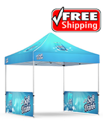 Package C2 - Canopy 10'x10' with Double Sided Side Walls- FREE SHIPPING