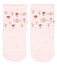 Organic Baby Socks Jacquard Blossom