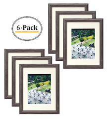 11x14 Frame for 8x10 Picture Gray Wood (6 Pcs per Box)