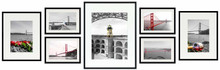 Pack of Seven Gallery Wall Set Black Aluminum