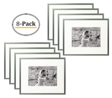 8x10 Frame for 5x7 Picture Dark Gray Aluminum (8 Pcs per Box)