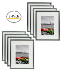 8x10 Frame for 5x7 Picture Dark-Gray Aluminum (8 Pcs per Box)