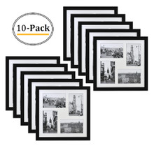 12x12 Frame for Four 4x6 Pictures Black Wood (10 Pcs per Box) 