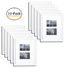 11x14 Frame for 4x6 Picture White Wood (10 Pcs per Box)