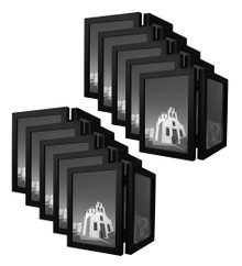 5x7 Frame for Two 5x7 Picture Black Wood (10 Pcs per Box)
