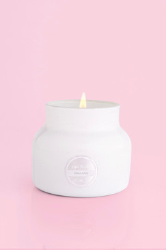 capri Blue Volcano Candle White Petite Jar, 8 oz