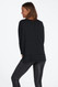 Spanx Perfect Length Top Dolman Sweatshirt Black