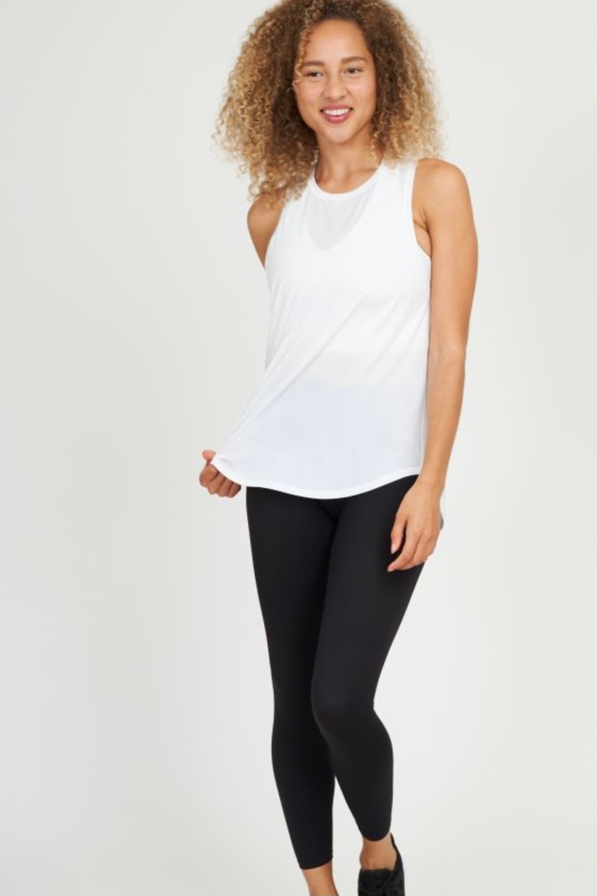 SPANX The Get Moving Skort in White at One Hip Mom in Klein TX