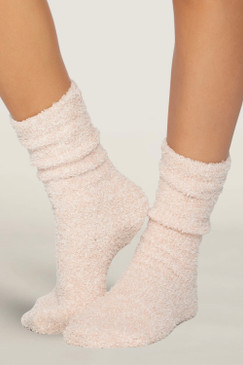 Barefoot Dreams CozyChic® Heathered Women's Socks Dusty Rose