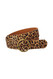 Leopard Print Calf Hair Belt 1.5”