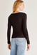 Z Supply Sonya Brushed Rib Top Black 