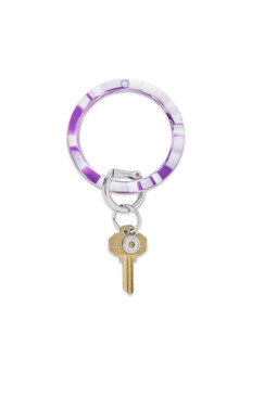 OVenture Silicone Deep Purple Marble Key Ring