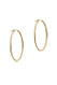 E Newton Oval Gold Hoop Smooth 2.00” Earrings EOVG2HSMO