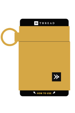 Thread Golden Elastic Wallet
