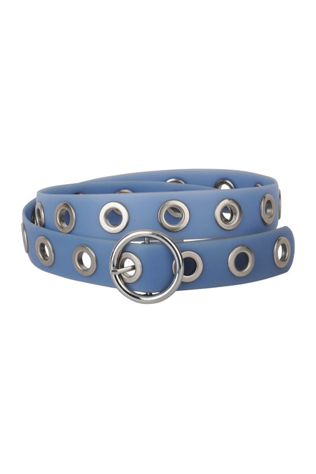 Jelly Belt with Grommets Blue 