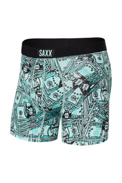 Saxx Vibe Boxer Brief / Cold Hard Cash- Ice Green SXBM35_CHG