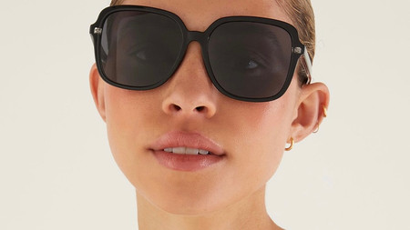 Z Supply Drop Off Sunglasses Polished Black-Grey