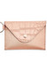 Oventure Mini Envelope Wallet Solid Rose Gold Croc