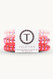 Teleties Small 3 Pack Hair Ties Think Pink 