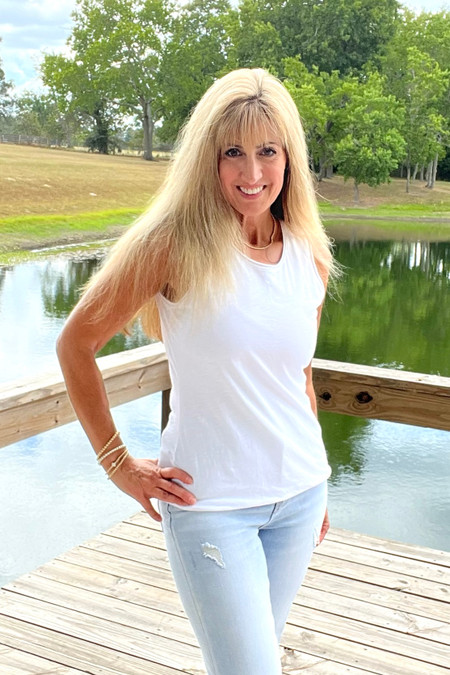 Arianne Erin Gray Rockstar Tank in White