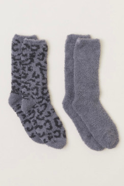 Barefoot Dreams CC Women’s BITW 2 Pair Sock Set Graphite