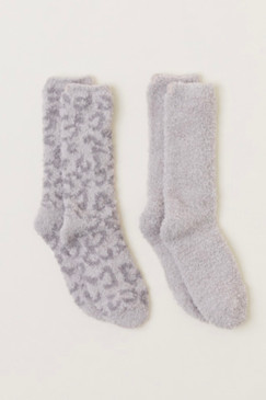 Barefoot Dreams CC Women’s BITW 2 Pair Sock Set Taupe 