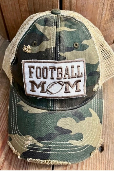 Football Mom Camo Cap
