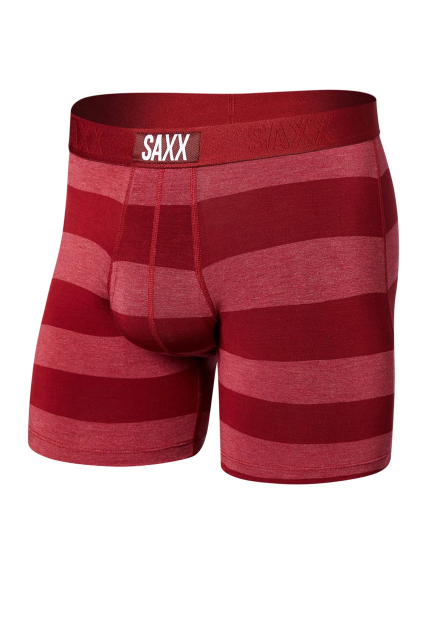 Saxx Ultra Super Soft Boxer Brief / Ombre Rugby- Tomato at One Hip Mom  Klein TX