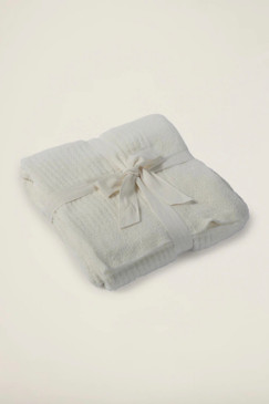 Barefoot Dreams CozyChic Lite Ribbed Throw Pearl