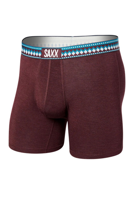 Saxx Vibe Boxer Brief / Plum Heather/ Sweater Wb