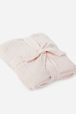 Barefoot Dreams CozyChic Lite Ribbed Baby Blanket Pink 