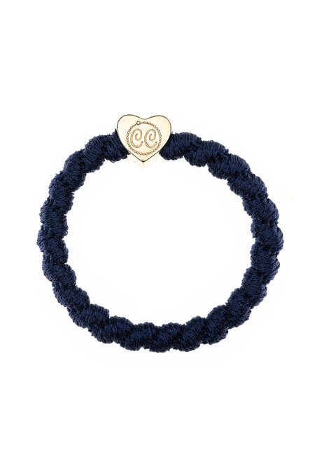 Charms by Charlotte Gold Heart Hair Band Navy