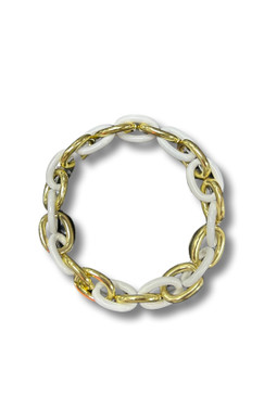 gold plated delicate layered chain with enamel colored charms – Marlyn  Schiff, LLC