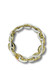 Marlyn Schiff  Gold/White Enamel Link Stretch Bracelet 