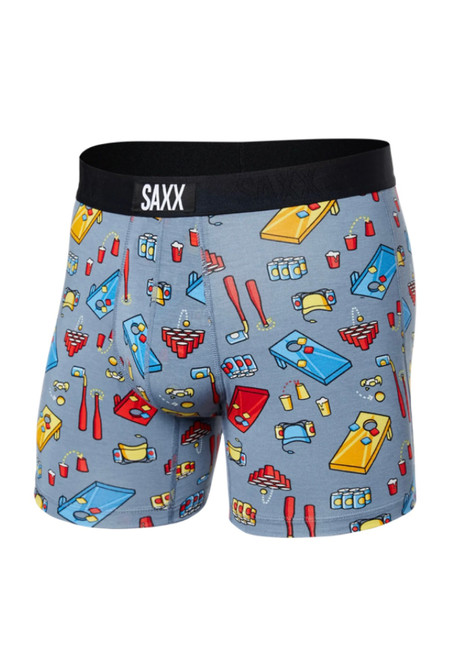 Saxx VIBE Super Soft Boxer Brief / Beer Olympics- Grey