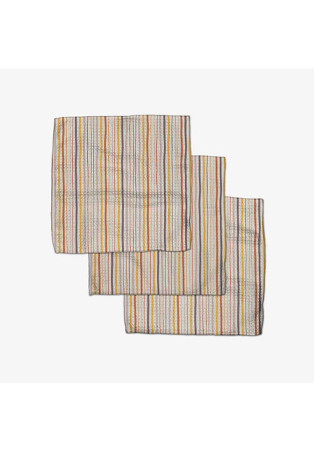 Geometry Dishcloth Set of 3 Stripe Season 