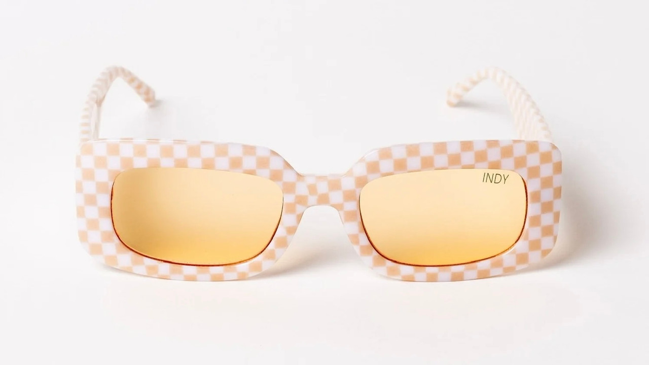 Indy Dolly Checkerboard Sunglasses One Hip Mom Klein TX
