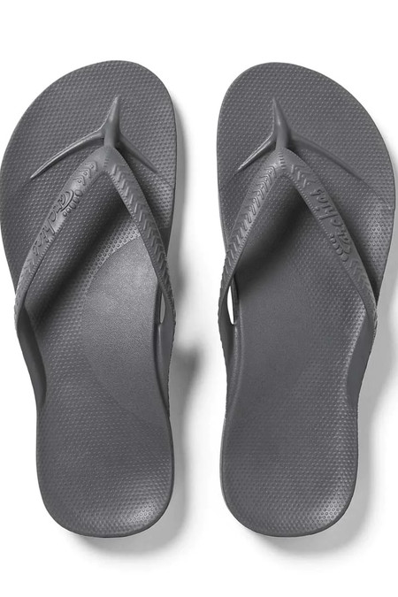 Archies Charcoal Arch Support Flip Flops
