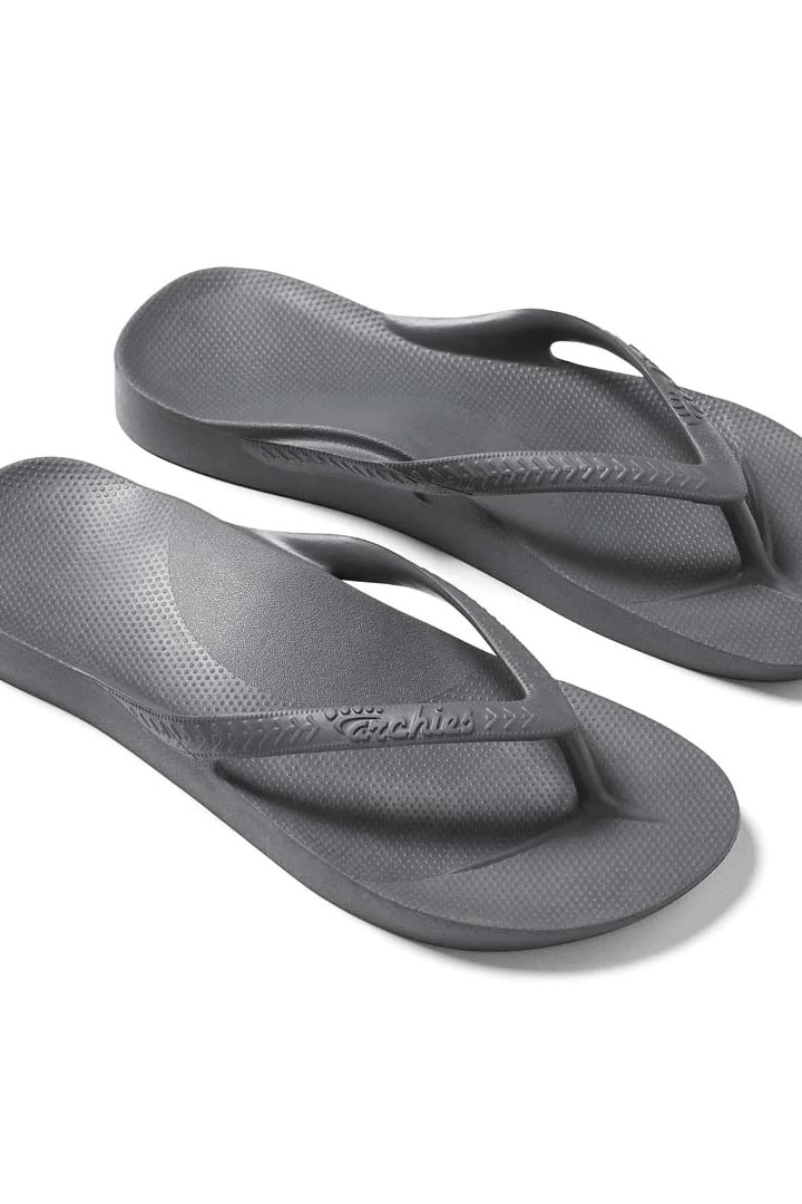 Archies Charcoal Arch Support Flip Flops One Hip Mom Boutique Klein TX