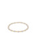 E Newtown Classic Sincerity Pattern 4mm Bead Bracelet - Pearl BCLSINPPE4