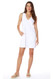 Bobi Terry Cloth Pocket Dress Cover Up White 
