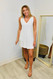 Annie Bobi Terry Cloth Pocket Dress Cover Up White 