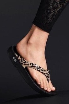 Oofos Women's OOlala Limited Sandal Leopard